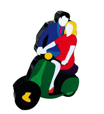 LODOLA MARCO Dorno (Pv) 04/04/1955Vespaperspex + neon (luminosa da parete)...