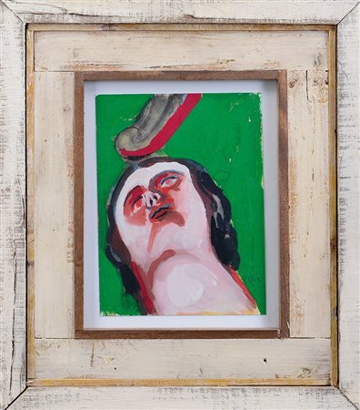 CHIA SANDRO Firenze 20/04/1946Senza titolotecnica mista su carta applicata su...