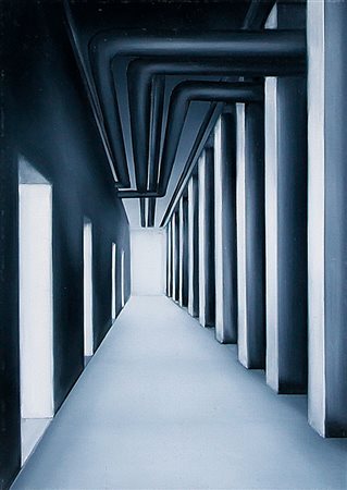 CHIESI ANDREA Modena 06/11/1966K 4, 2003olio su tela di lino cm. 50x35,...