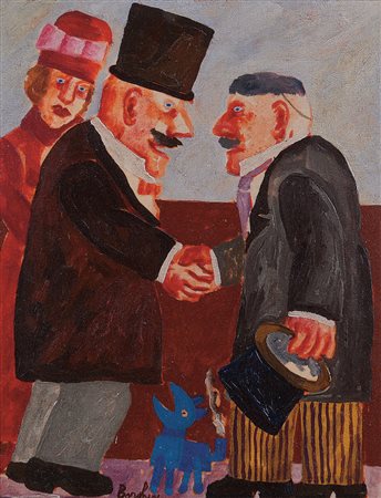 BORGHESE FRANZ Roma 21/01/1941 - Roma 17/12/2005Il saluto, (metà anni...