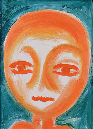 GUIDI VIRGILIO Roma 04/04/1891 - Venezia 07/01/1984La testa rossa, 1973olio...