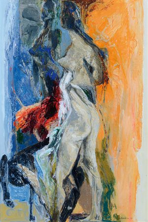 CALABRIA ENNIO Tripoli (Libia) 07/03/1937Studio per figure al mare,...