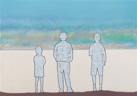 MAMBOR RENATO Roma 04/12/1936Aspettando l'alba, 1996olio su tela cm. 70x100,...