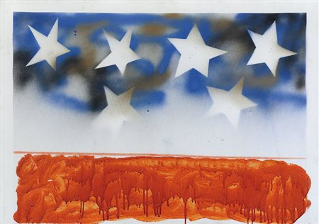 SCHIFANO MARIO Homs (Libia) 1934 - Roma 26/01/1998Senza titolo (Stelle),...