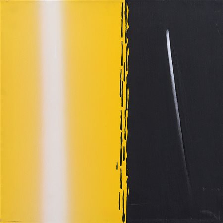 FINZI ENNIO Venezia 1931Luce controolio su tela cm. 60x60, firma e titolo al...