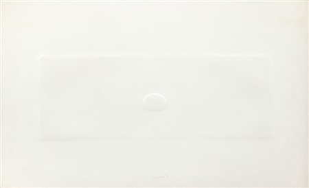 SIMETI TURI Alcamo 05/08/1929Un ovale bianco, anni '90calcografia (carta...