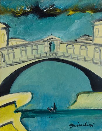 BRINDISI REMO Roma 25/04/1918 - Milano 25/07/1996Venezia, Ponte di Rialto,...