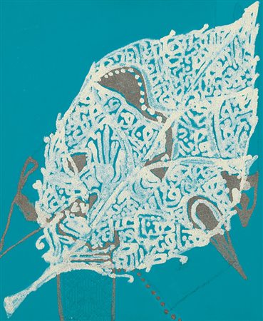 FATHI HASSAN Il Cairo (Egitto) 1957Foglia sacra in turchese, 2004tecnica...