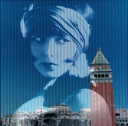 MALIPIERO Brescia 1934Osmosi, 2013collage su carta cm. 46x46, firma, titolo e...