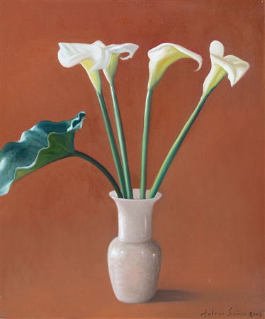 SCIACCA ANTONIO Catania 13/05/1957Calle, 2004olio su tela cm. 60x50, firma e...