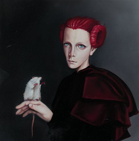 SALE GIULIANO Cagliari 1977Senza titolo, 2008olio su tela cm. 50x50x2, firma...