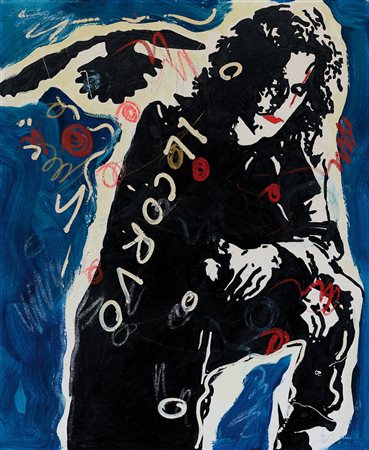 MANERA ENRICO Asmara (Etiopia) 04/04/1947Il corvo, 1997smalti su tela cm....