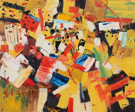 DE LUTTI PIERLUIGI Monfalcone 1959Partendo dal centroolio su tela cm....