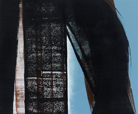 HARTUNG HANS Lipsia 1904 - Antibes 1989T1975-R45, 1975olio su tavola cm....