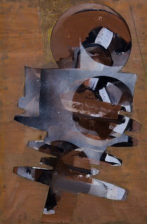 SCHIAVOCAMPO PAOLO Palermo 1924Senza titolo, 1966tecnica mista, collage e...