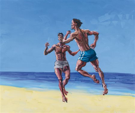 BAZAN ALESSANDRO Palermo 21/02/1966Trinacria, 2003olio su tela cm. 130x150,...