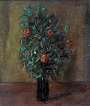 PURIFICATO DOMENICO Fondi (Lt) 14/03/1915 - Roma 06/11/1984Fioriolio su tela...