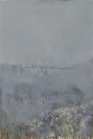 BANCHIERI GIUSEPPE Milano 09/11/1927 - Como 30/12/1994Campagna e nebbia,...