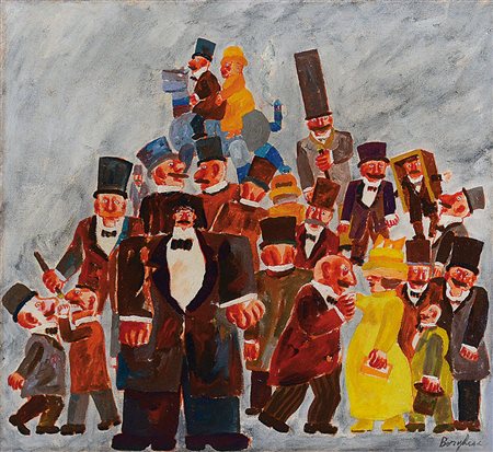 BORGHESE FRANZ Roma 21/01/1941 - Roma 17/12/2005Passeggiata sul cavallo...