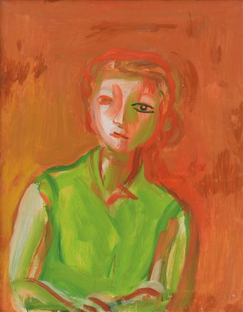 GUIDI VIRGILIO Roma 04/04/1891 - Venezia 07/01/1984Figura di donna, 1961olio...