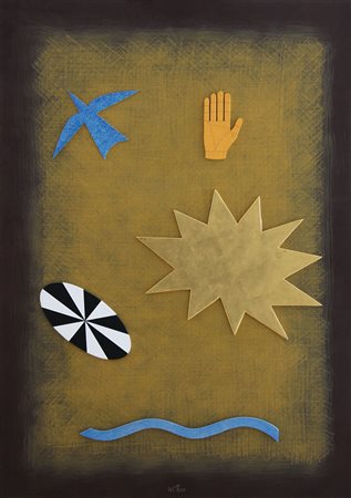 DEL PEZZO LUCIO Napoli 1933Dall'esperienza all'occultocollage, colore...