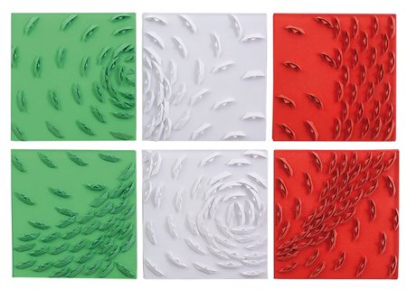 GUSMAROLI RICCARDO Milano 1963Italia 150 anni, 2011acrilici e barche di carta...