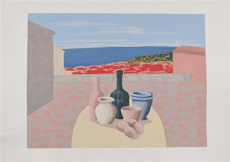 BERALDO FRANCO Meolo (Ve) 1944 Composizione 1989 litografia es. p.d.a. 70x100...