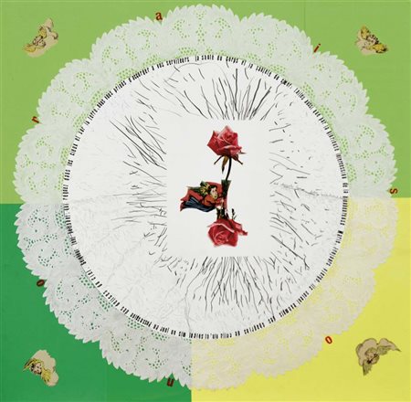 CAVALIERE ALIK Roma 1926 - Milano 1998 senza titolo 1972 tecnica mista e...