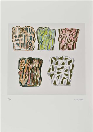 CONSAGRA PIETRO Mazara del Vallo 1920 - Milano 2005 senza titolo litografia...