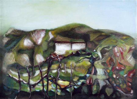 LONGINOTTI GIANNI Padova 1927 - 2007 Cava sui Colli Euganei olio su tela...