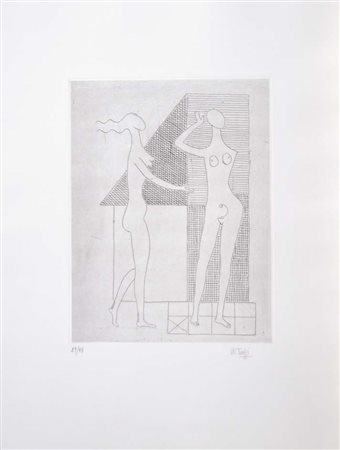 TOZZI MARIO Fossombrone 1895 - Parigi 1979 Figurine acquaforte ad 1 colore...