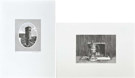 GATTI V. - CACCIARINI G. Soggetti vari lotto di 2 acqueforti es. 101/125...