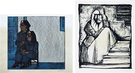 CANTATORE DOMENICO Ruvo di Puglia (Ba) 1906 - Parigi 1998 Figure lotto di 2...