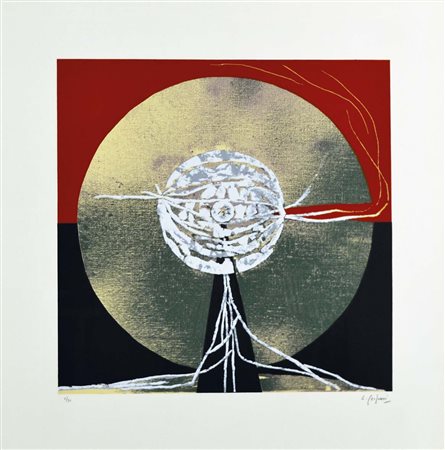 GASPARI LUCIANO Venezia 1913 - 2007 Germinazione serigrafia es. 7/90 70x70...