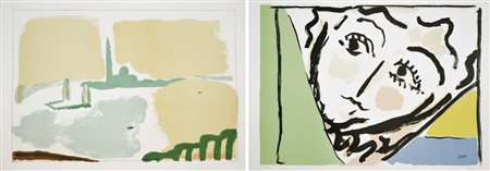 GUIDI VIRGILIO Roma 1892 - Venezia 1984 Marina di San Giorgio - Volto lotto...