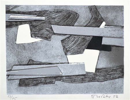 RICHTER HANS Berlino 1888 .- Locarno 1976 Composizione 1972 litografia es....
