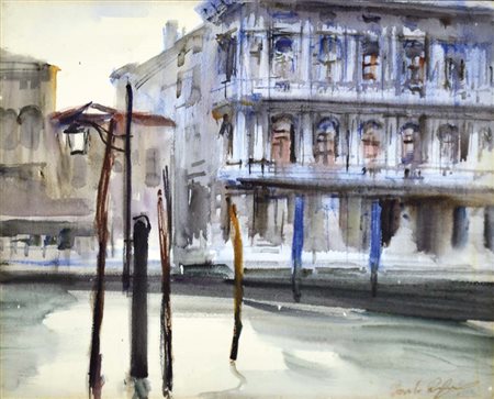 RAVAGNAN CARLO Udine 1911 Ca' Pesaro tecnica mista su carta riportata su...