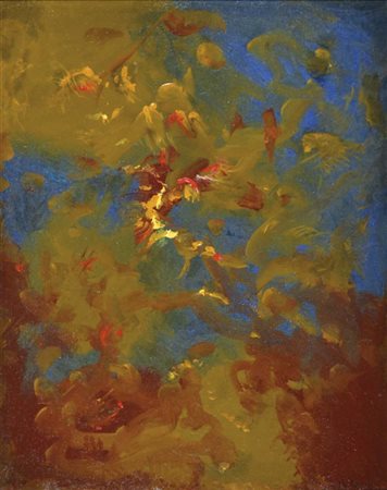 SACCHI BORTOLO Venezia 1892 - Bassano del Grappa 1978 Natura e spazio olio su...