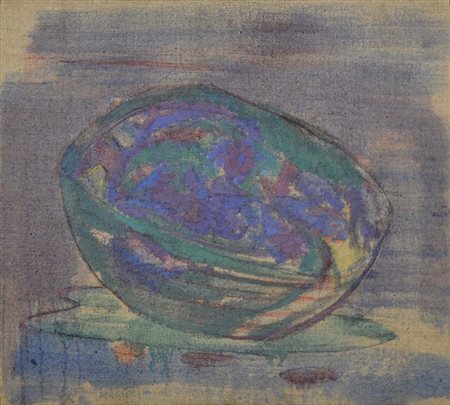 FORGIOLI ATTILIO Salò 1933 Frutto 1981 olio su tela 50x55 firma in basso a...