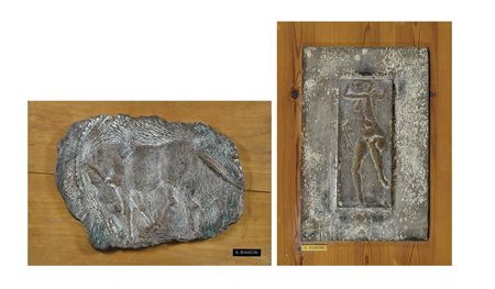 BIANCINI ANGELO Castel Bolognese 1911 - 1988 Cavallo - Figura lotto di due...