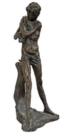 MURER AUGUSTO Falcade 1922 - Padova 1985 Figura 1978 scultura in bronzo es....