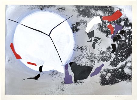 BACCI EDMONDO Venezia 1913 - 1978 senza titolo (1971) tempera e collage su...