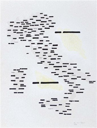 ISGRO' EMILIO Barcellona Pozzo di Gotto 1937 Verona Italia 1977 tecnica mista...