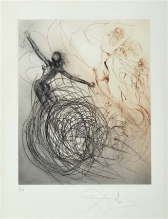 DALI' SALVADOR Figueres 1904 - 1989 Les femmes dans les vagues, Hippies 1969...