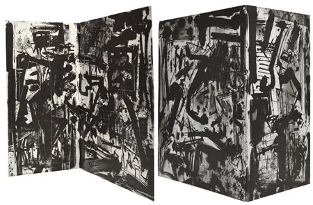 VEDOVA EMILIO Venezia 1919 - 2006 Biafra oggi 1969 litografia plurima es....