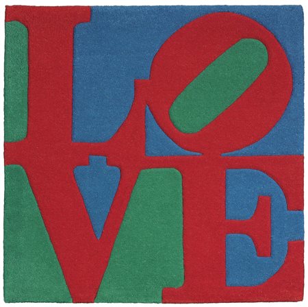 Robert Indiana New Castle 1928 Classic Love, 2007 Tappeto, multiplo, es....