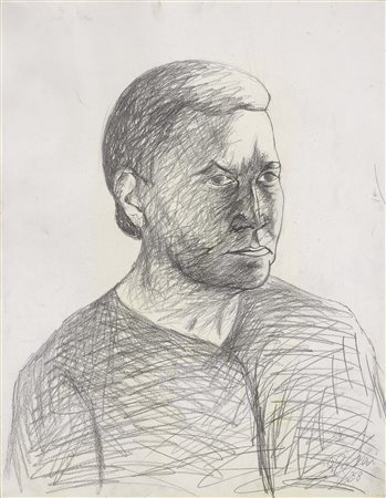 Ottone Rosai Firenze 1895 - Ivrea (To) 1957 Figura di donna, 1938 Matita su...