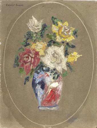Xavier Bueno Vera de Bidesoa 1915 - Fiesole (Fi) 1979 Fiori, 1942 Olio e...