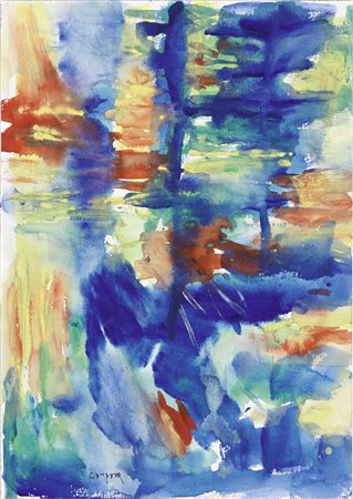 Antonio Corpora Tunisi 1909 - Roma 2004 Il mare a Valencia, 1996 Acquerello...