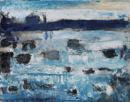 Giovanni Frangi Milano 1959 Blue light (Porto Marghera), 1999 Olio su tela,...